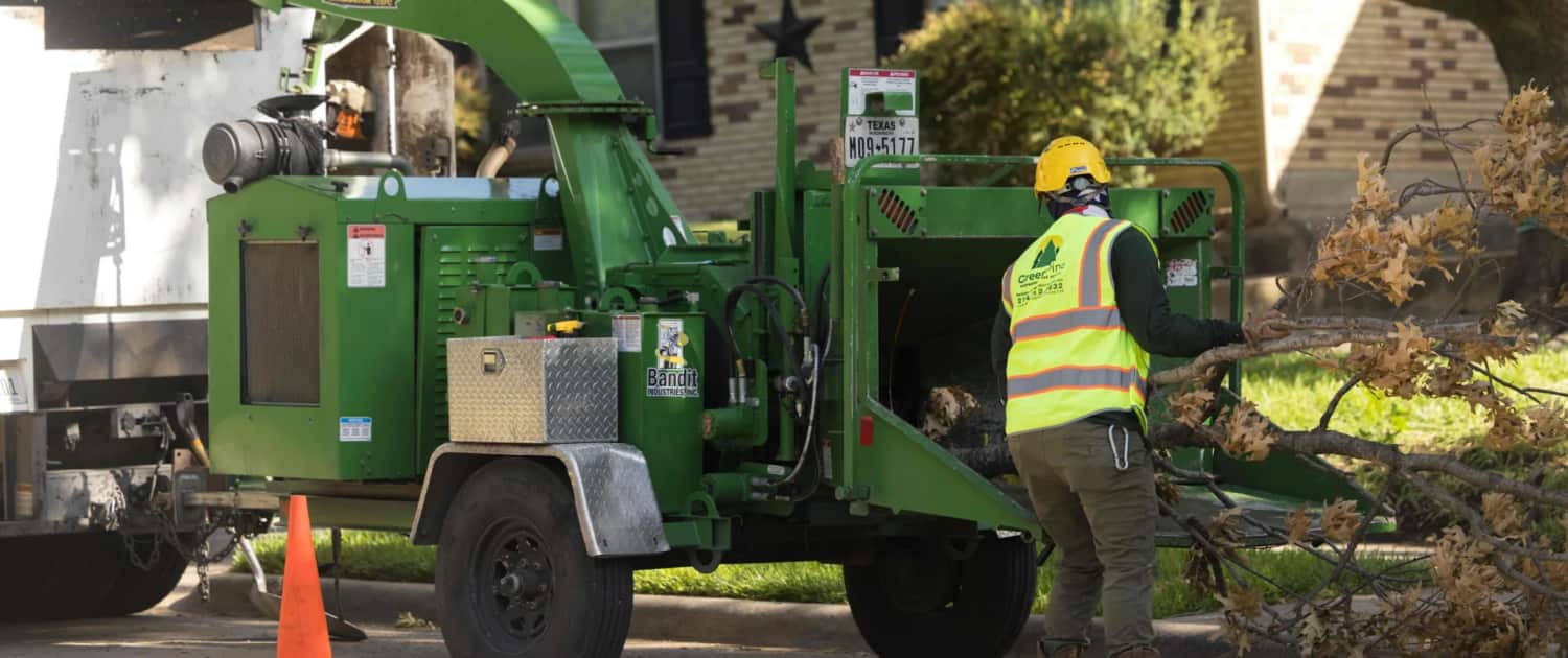Green Pine crew at work on a Dallas property